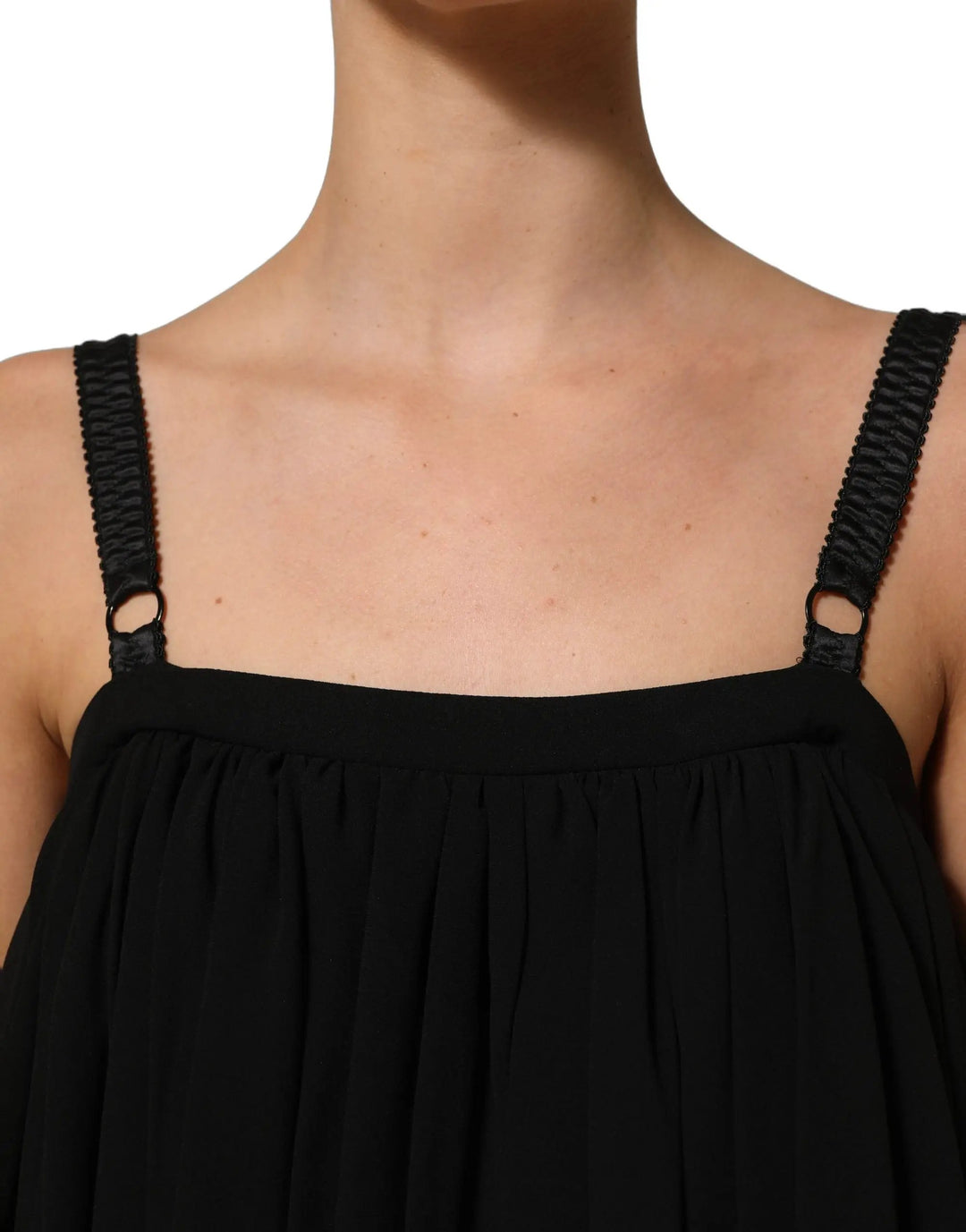 Dolce &amp; Gabbana Sample Sale | Dolce &amp; Gabbana Black Sleeveless Floral Lace Tank Blouse Top - | Designer outlet