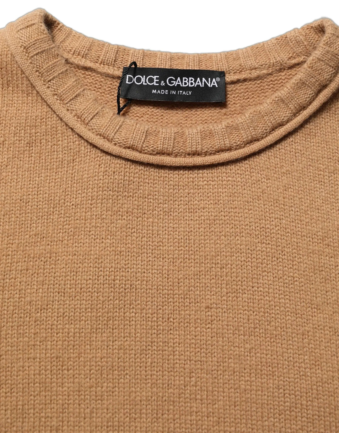 Dolce &amp; Gabbana Sample Sale | Dolce &amp; Gabbana Brown Wool Short Sleeves Cropped Blouse Top - | Designer outlet