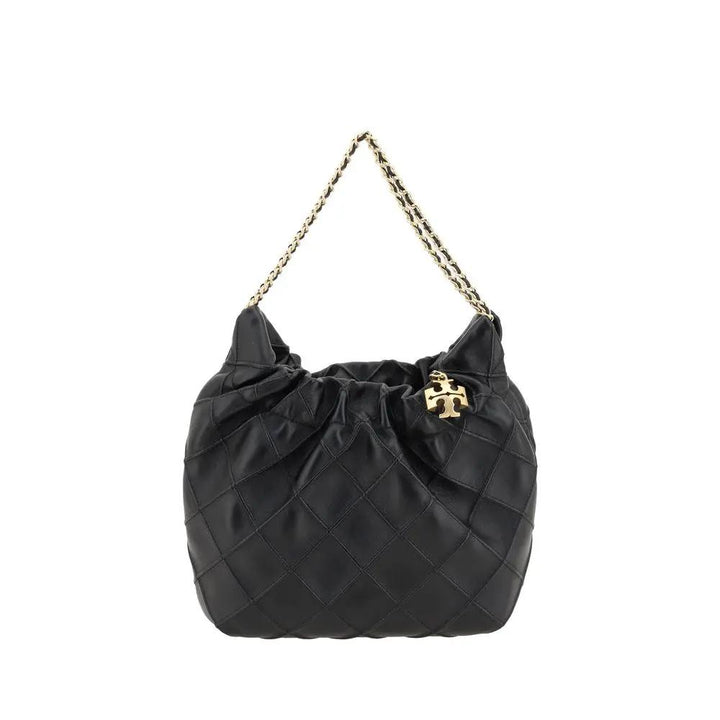 Tory Burch Sample Sale | Tory Burch Black Calf Leather Bos Taurus Handbag - | Designer outlet