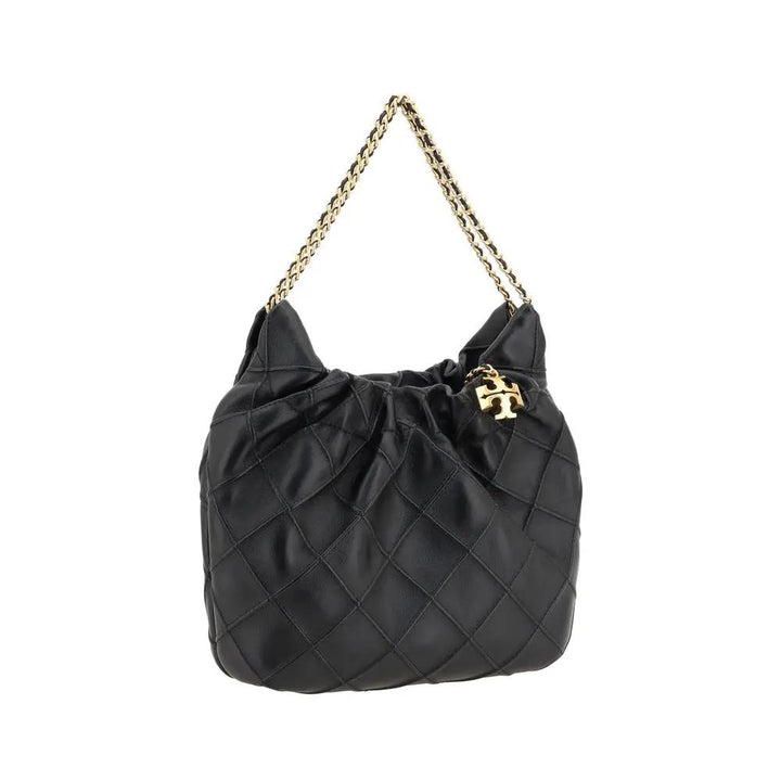 Tory Burch Sample Sale | Tory Burch Black Calf Leather Bos Taurus Handbag - | Designer outlet