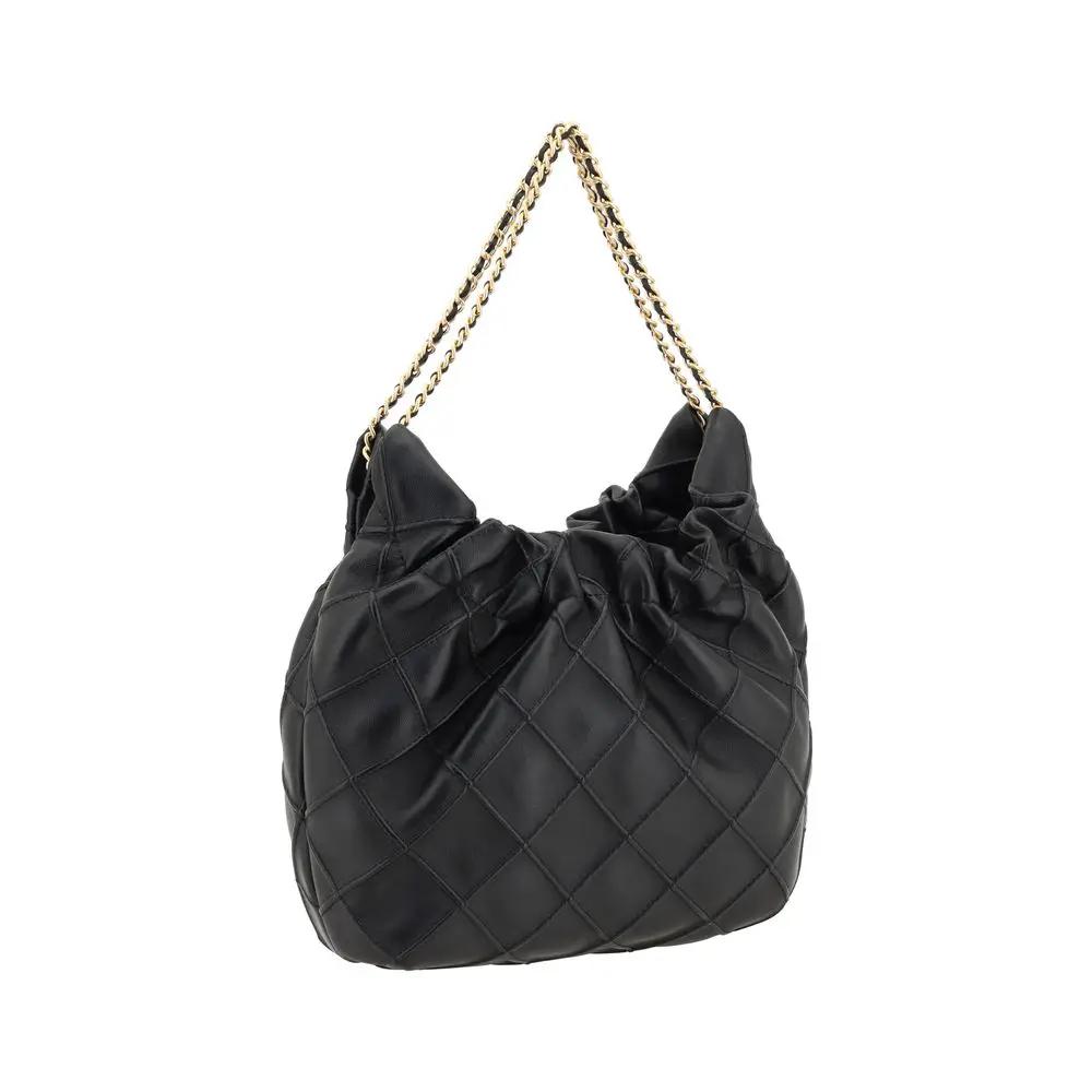 Tory Burch Sample Sale | Tory Burch Black Calf Leather Bos Taurus Handbag - | Designer outlet