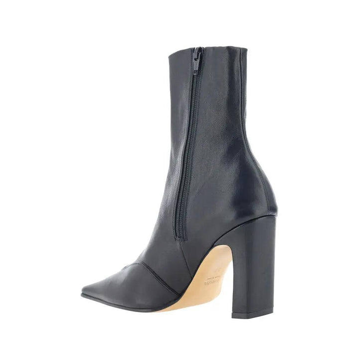 Khaite Sample Sale | Khaite Black Calf Leather Bos Taurus Ankle Boots - | Designer outlet