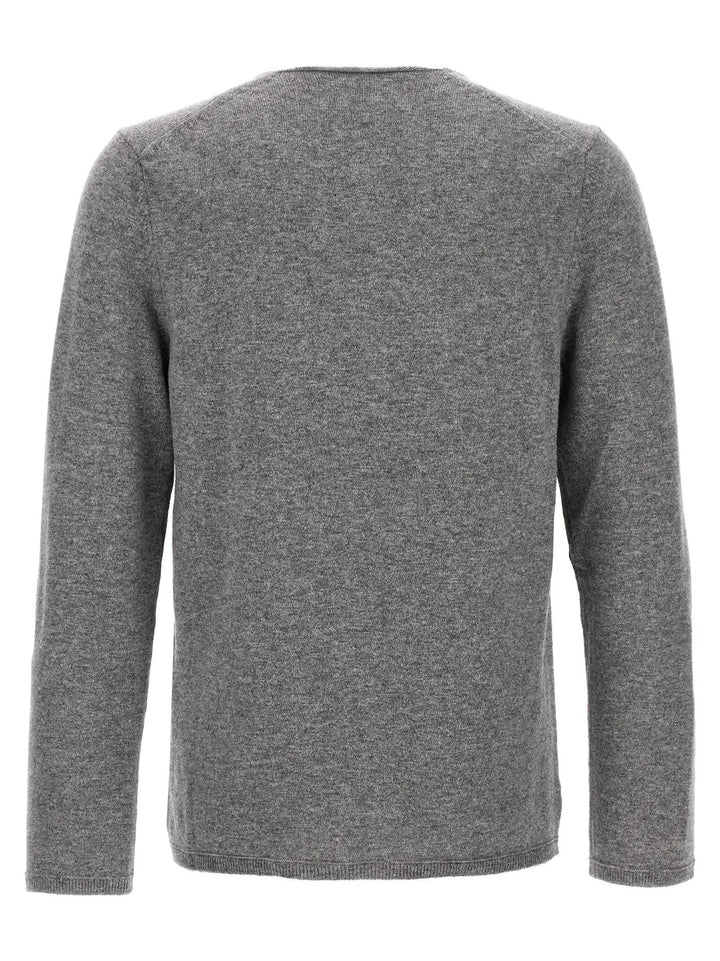 Comme Des Garçons Gray Wool Cardigan
