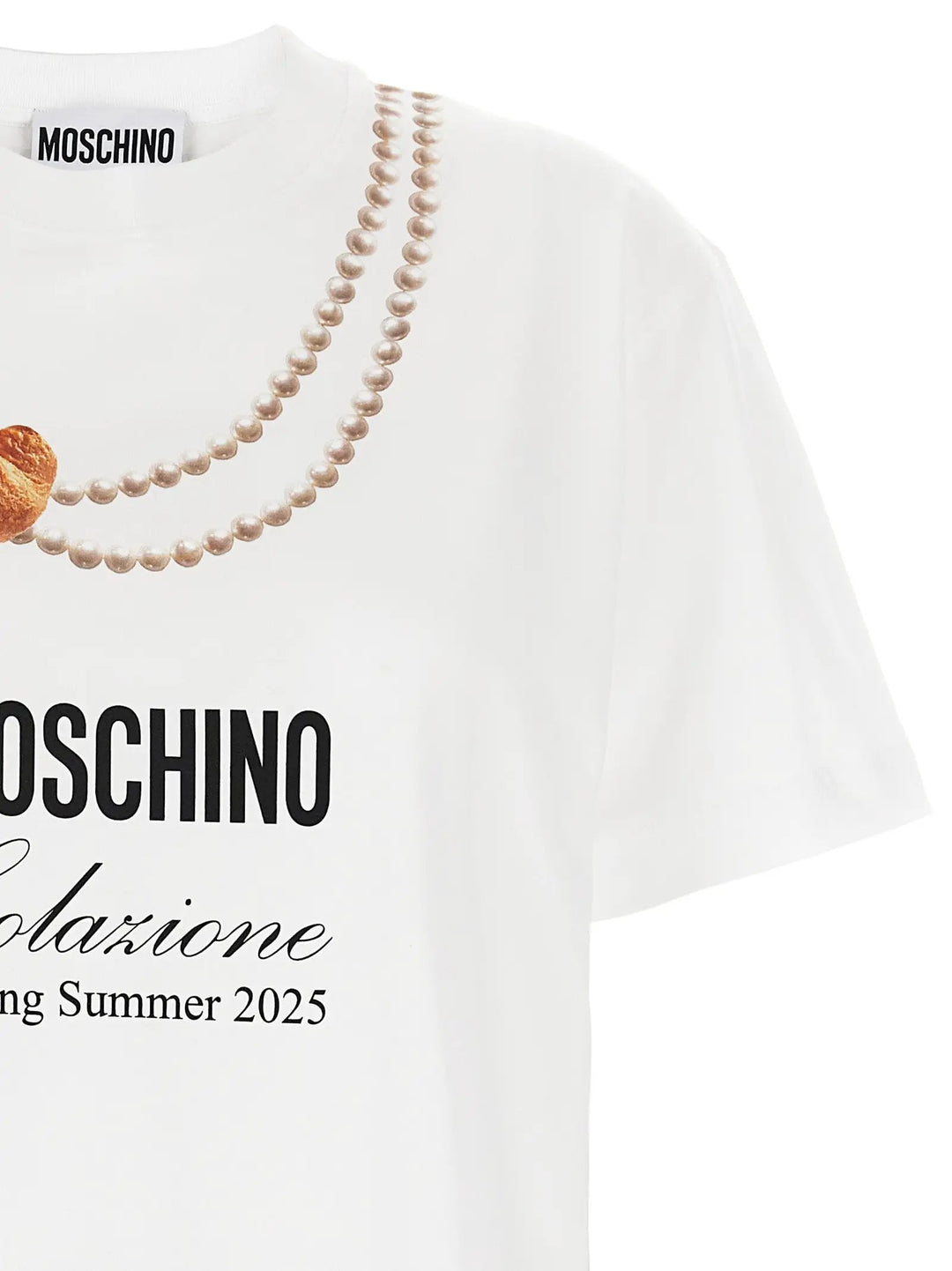 Moschino Sample Sale | Moschino White Cotton T-Shirt - | Designer outlet