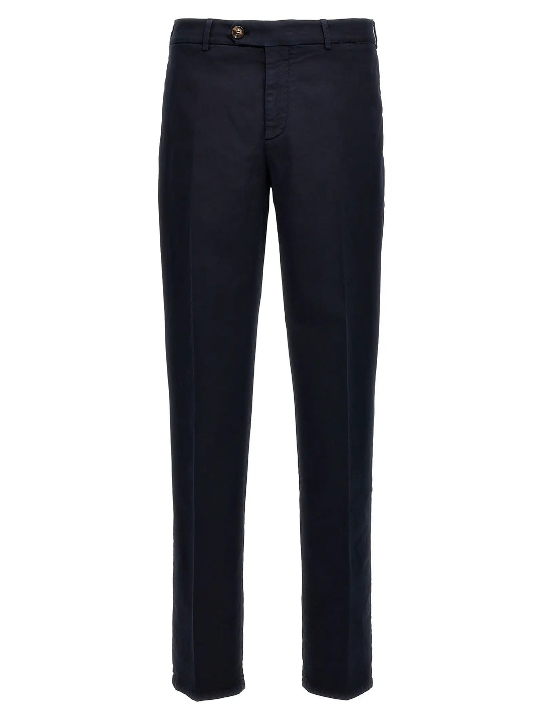 Brunello Cucinelli Blue Cotton Casual Pants