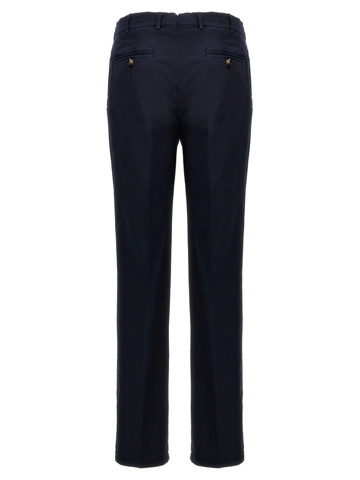 Brunello Cucinelli Blue Cotton Casual Pants