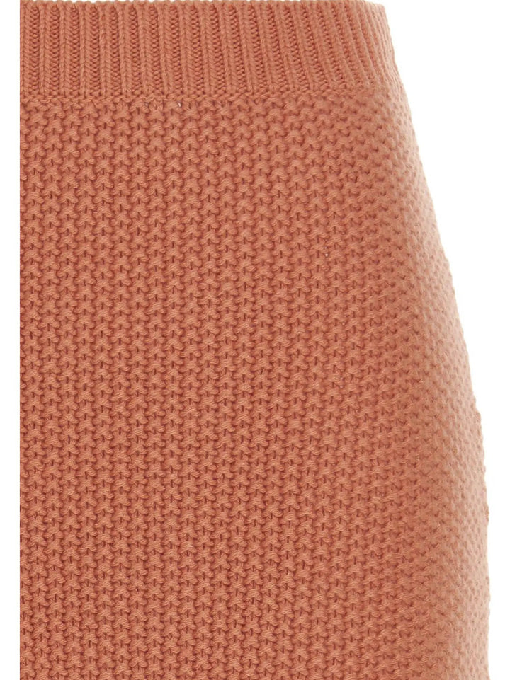 Chloé Orange Cashmere Mini Skirt