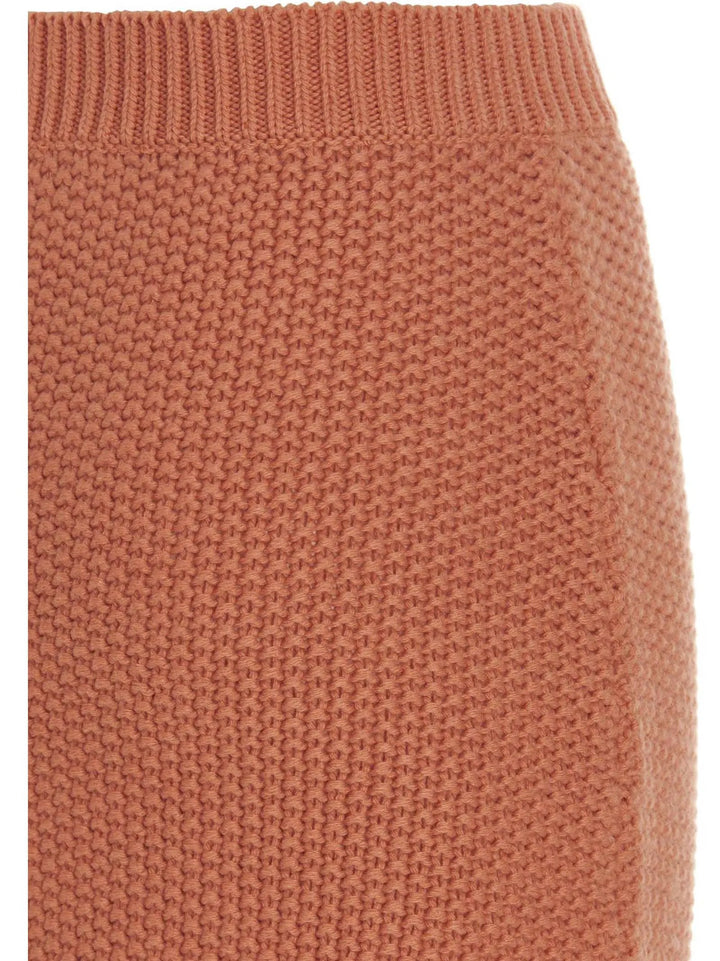Chloé Orange Cashmere Mini Skirt