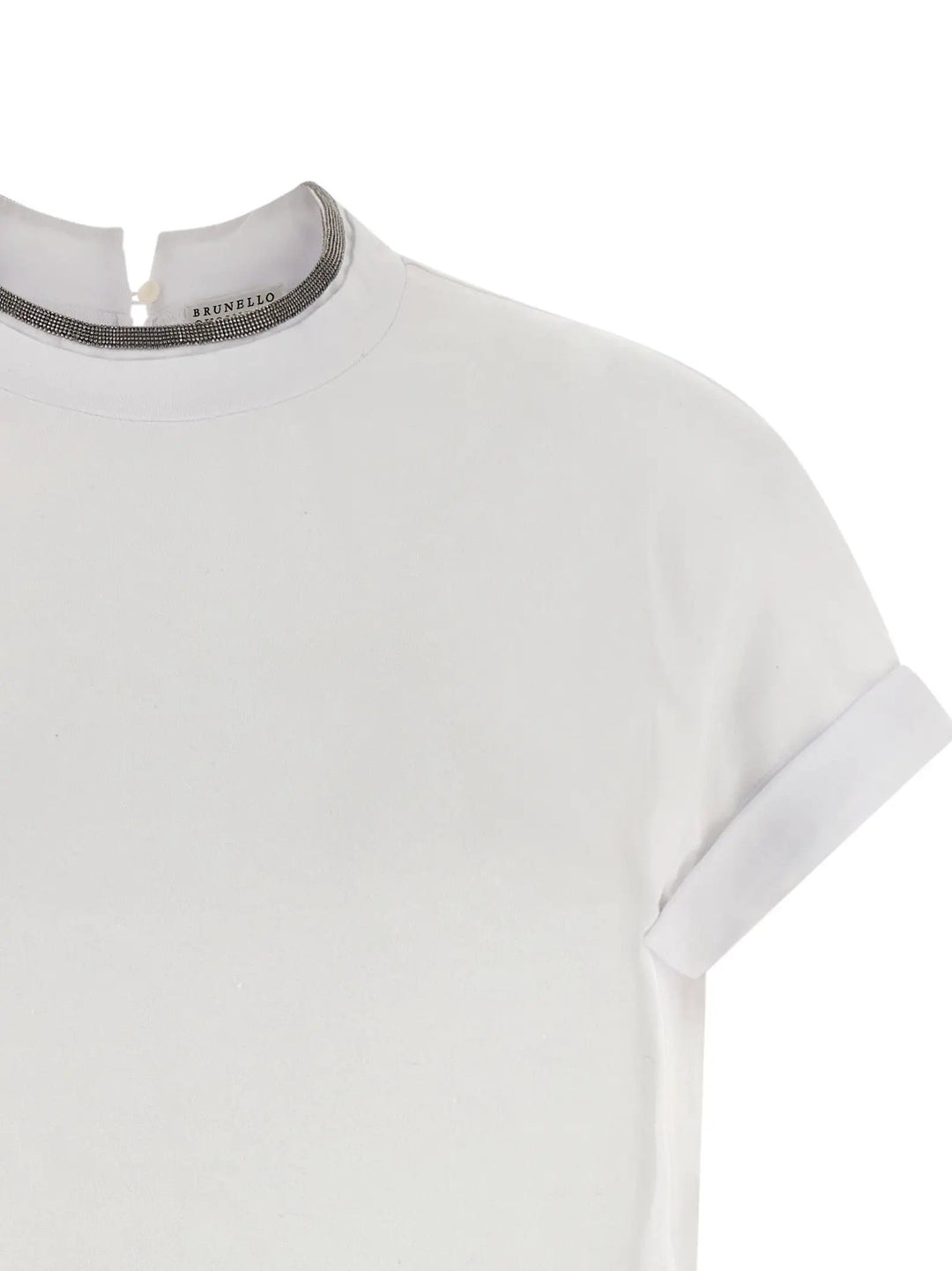 Brunello Cucinelli White Cotton T-Shirt