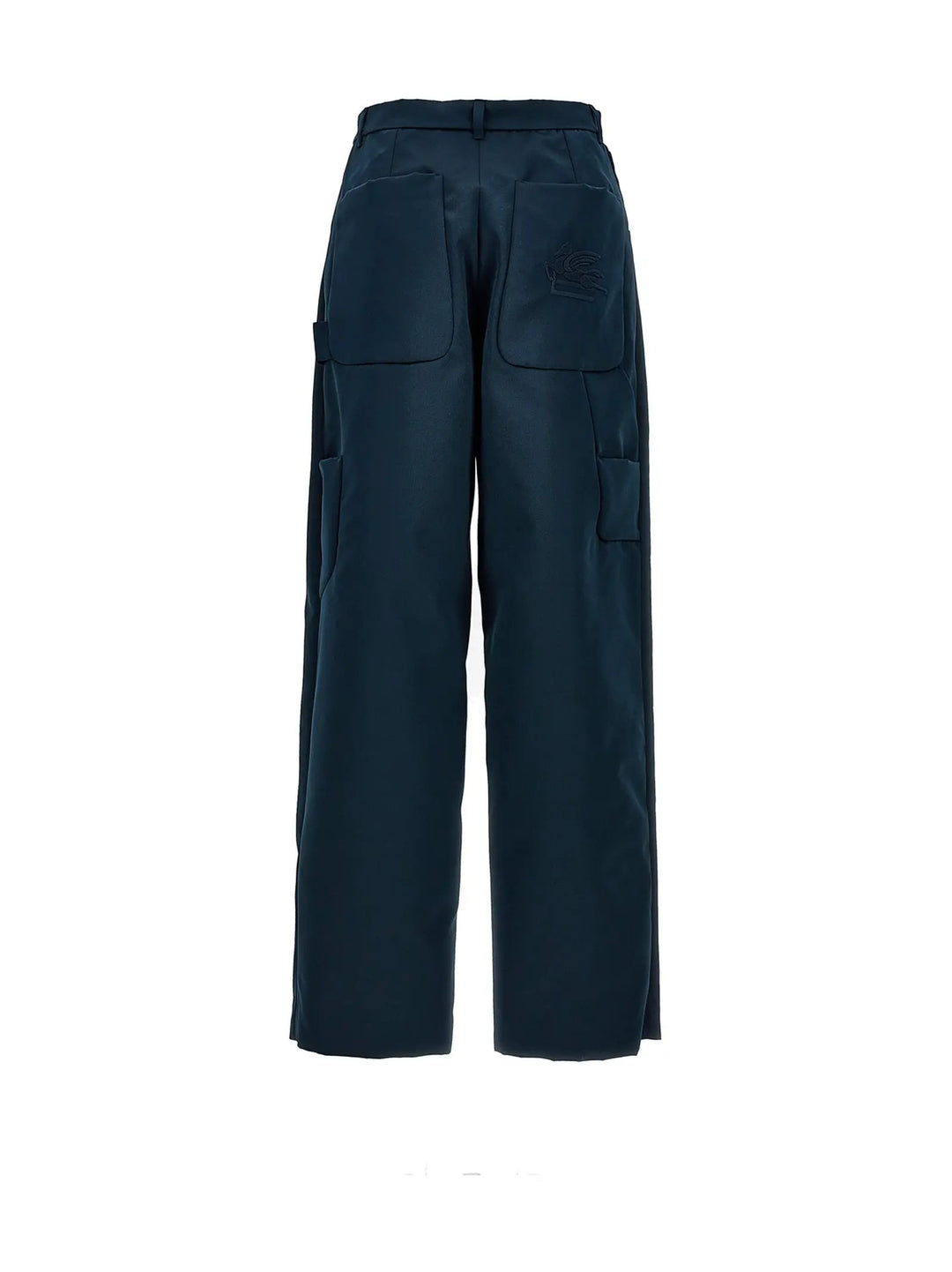 Etro Blue Polyester Cargo Pants
