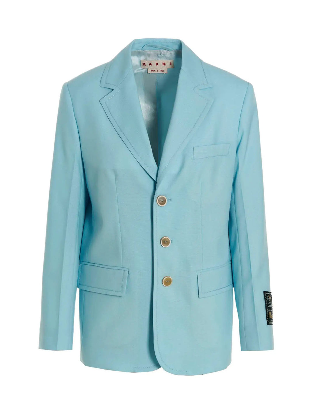 Marni Blue Virgin Wool Blazer