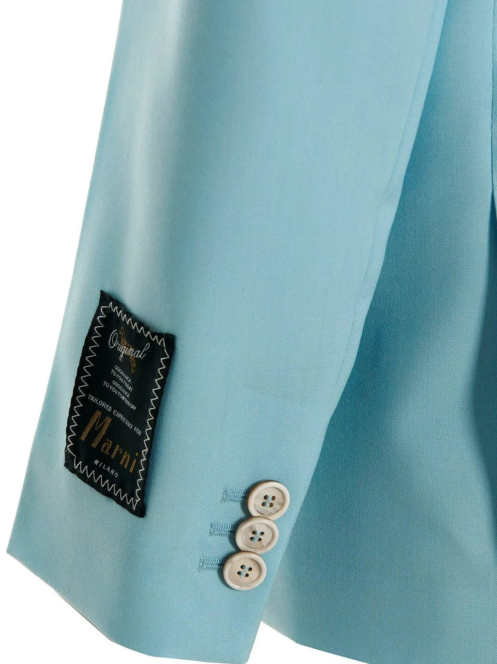 Marni Blue Virgin Wool Blazer