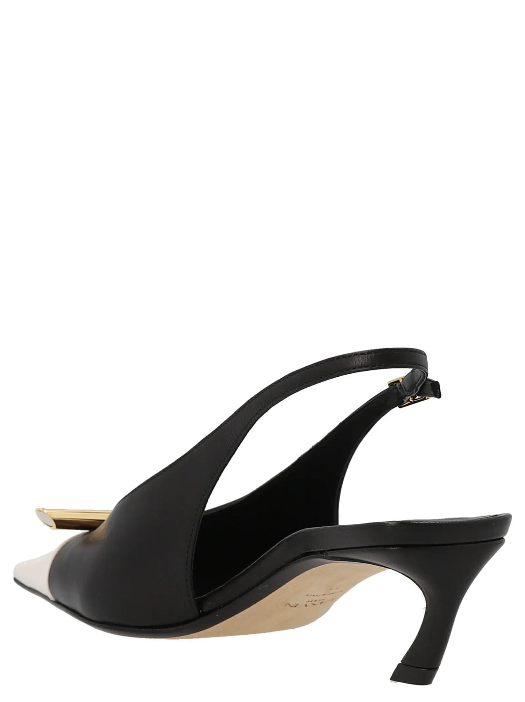 Lanvin Bicolor Goatskin Mid Heel Pumps