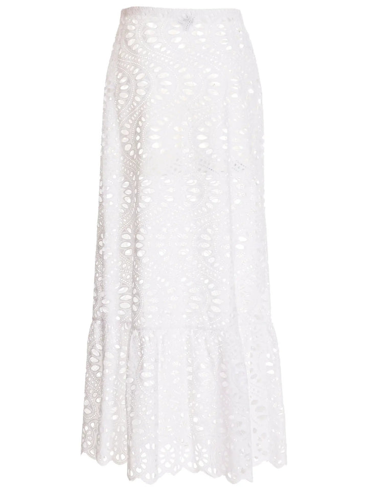 Giambattista Valli White Cotton Mini Skirt