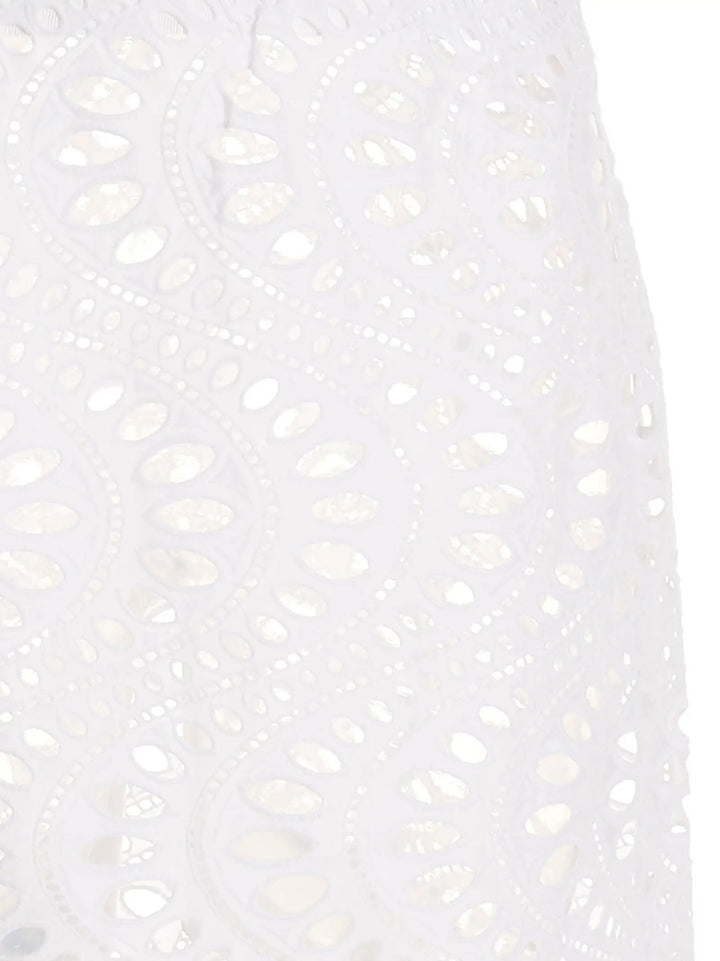 Giambattista Valli White Cotton Mini Skirt
