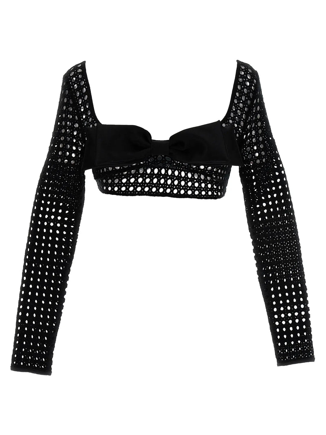 Giambattista Valli Black Polyester Long Sleeve T-Shirt