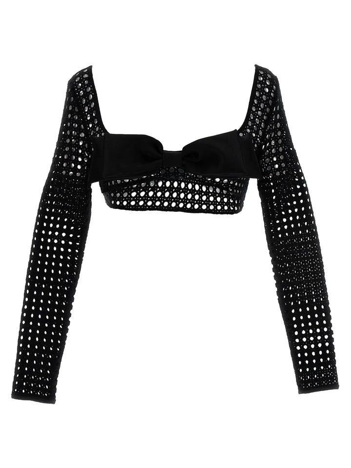 Giambattista Valli Black Polyester Long Sleeve T-Shirt