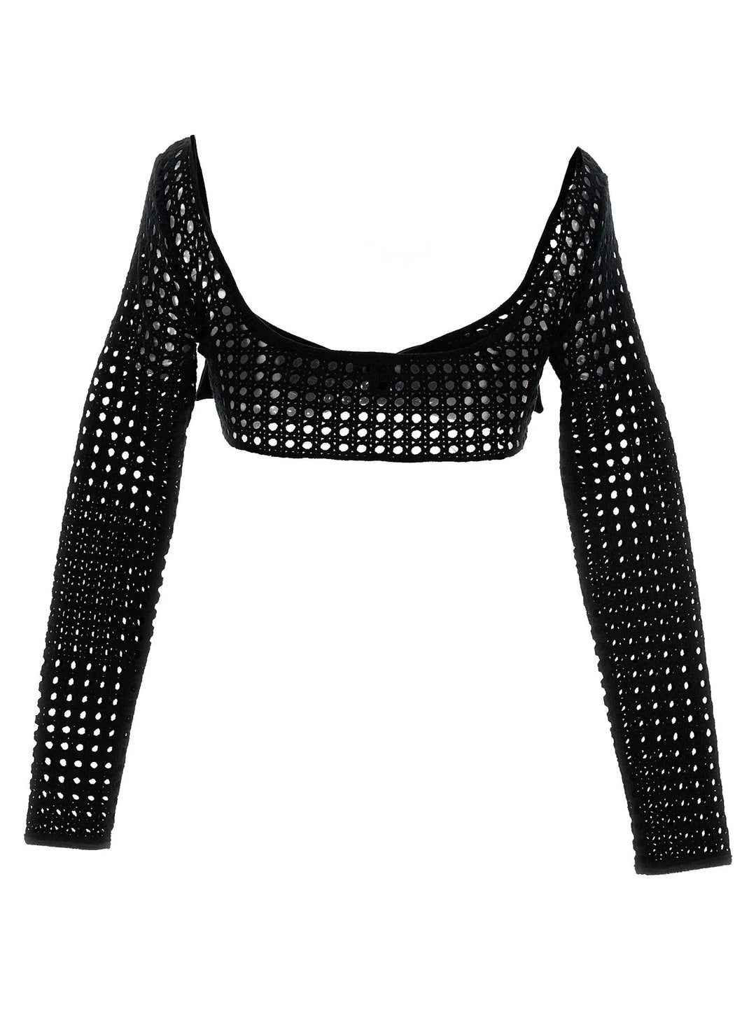 Giambattista Valli Black Polyester Long Sleeve T-Shirt