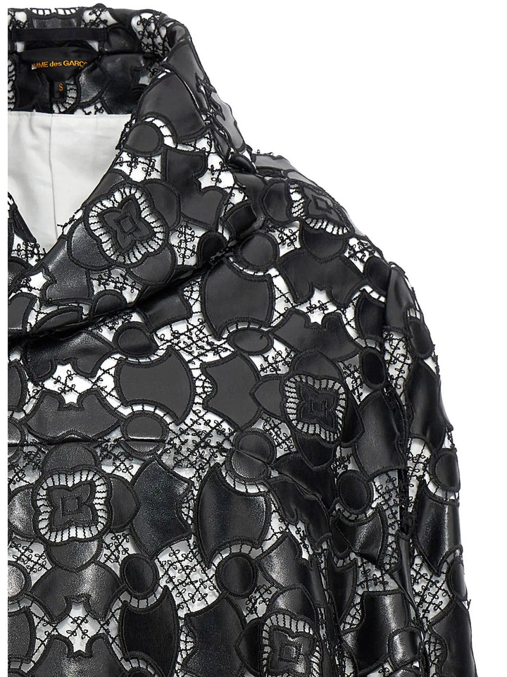 Comme Des Garçons Bicolor Polyethylene Leather Jacket