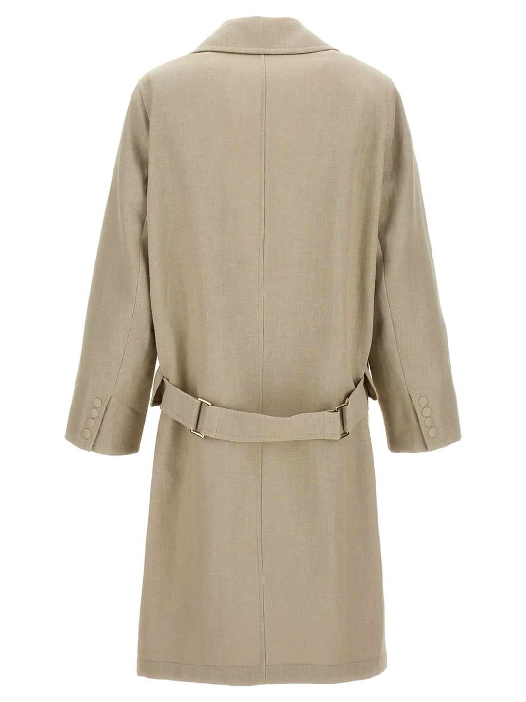 Max Mara Beige Linen Coat