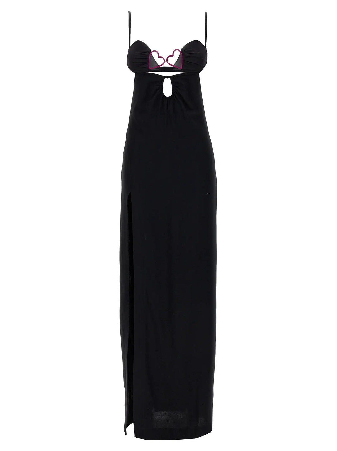 Nensi Dojaka Black Viscose Long Dress