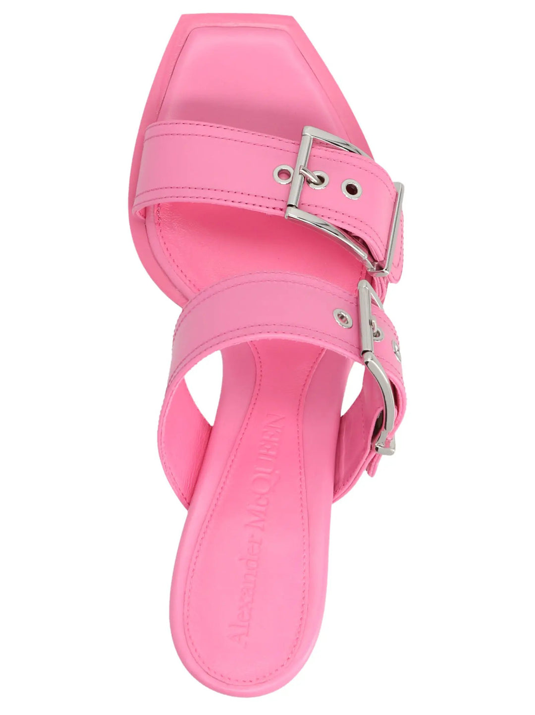 Alexander McQueen Multicolor Calfskin Stiletto Heel Sandals