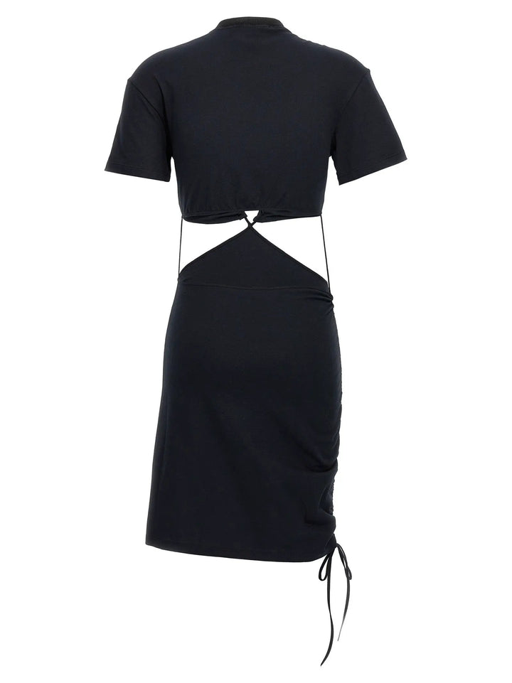 Nensi Dojaka Black Cotton Midi Dress