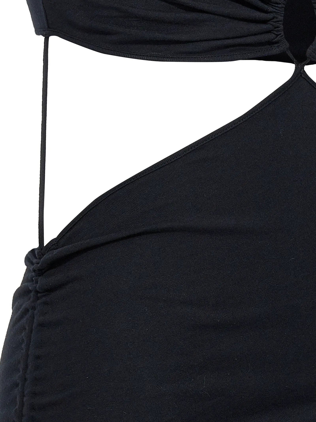 Nensi Dojaka Black Cotton Midi Dress