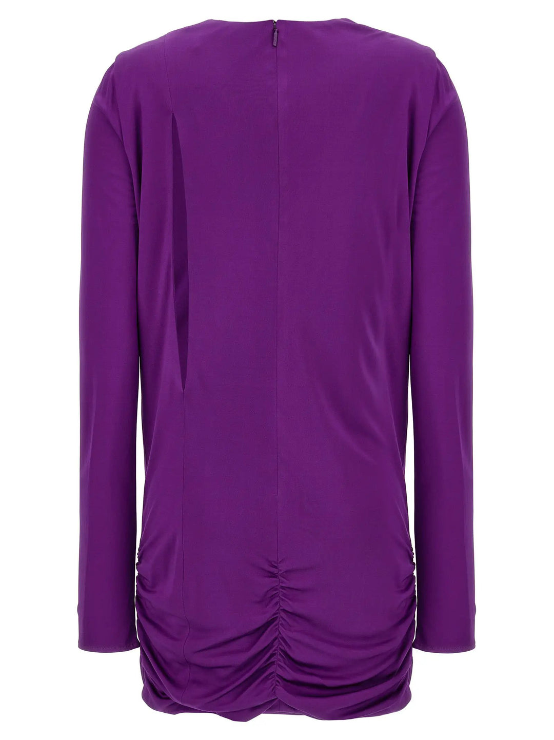 Versace Purple Viscose Short Dress