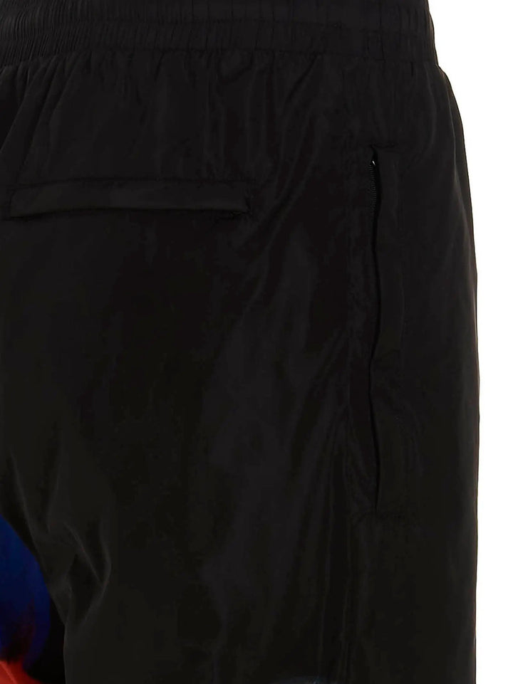 Moschino Black Polyamide Athletic Pants