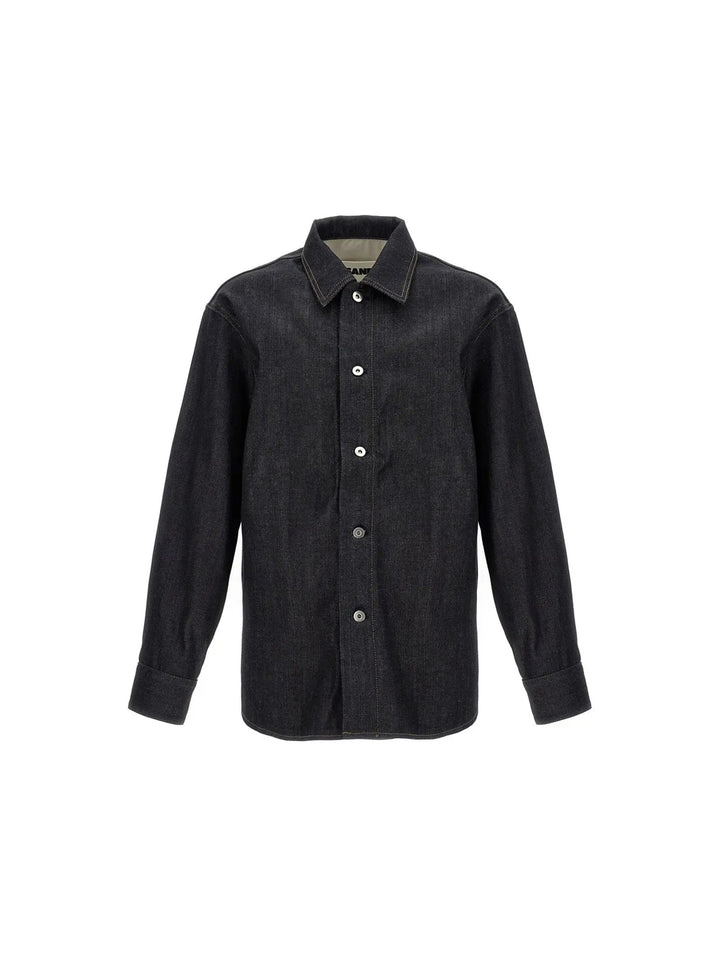 Jil Sander Sample Sale | Jil Sander Blue Cotton Blouse - | Designer outlet