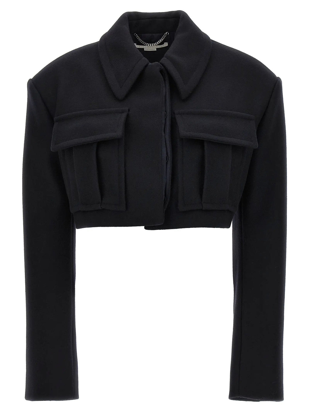 Stella McCartney Black Wool Full-Length Jacket