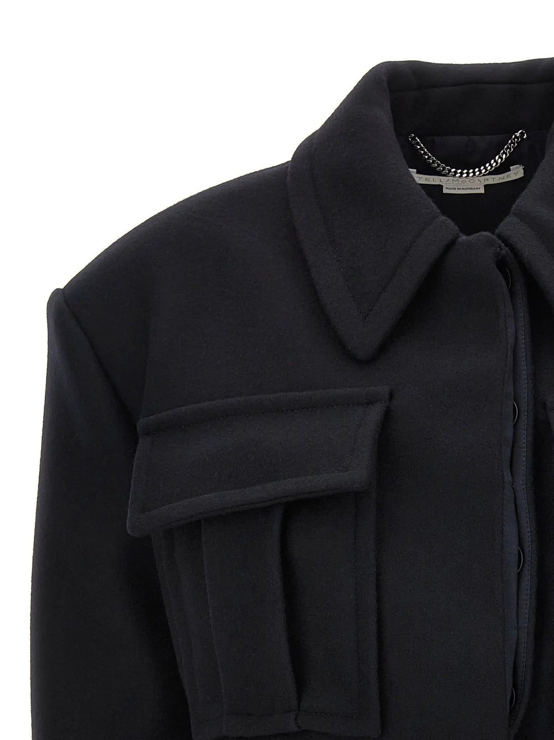 Stella McCartney Black Wool Full-Length Jacket