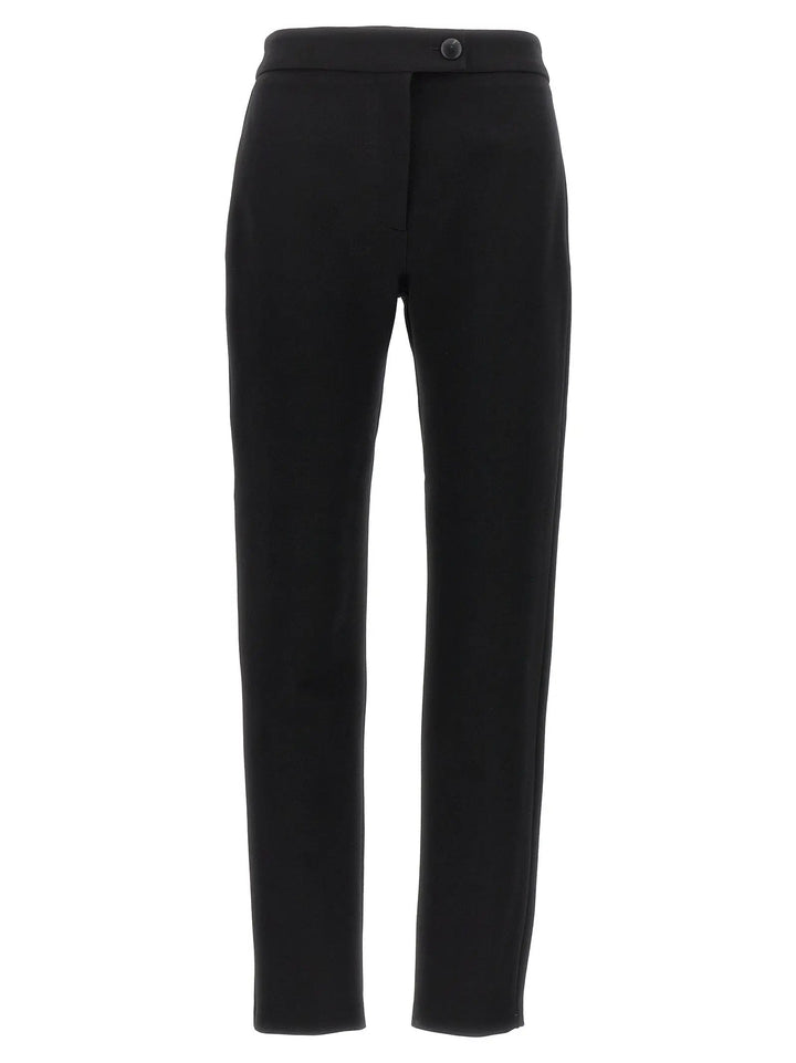 Ferragamo Black Elastane Skinny Pants
