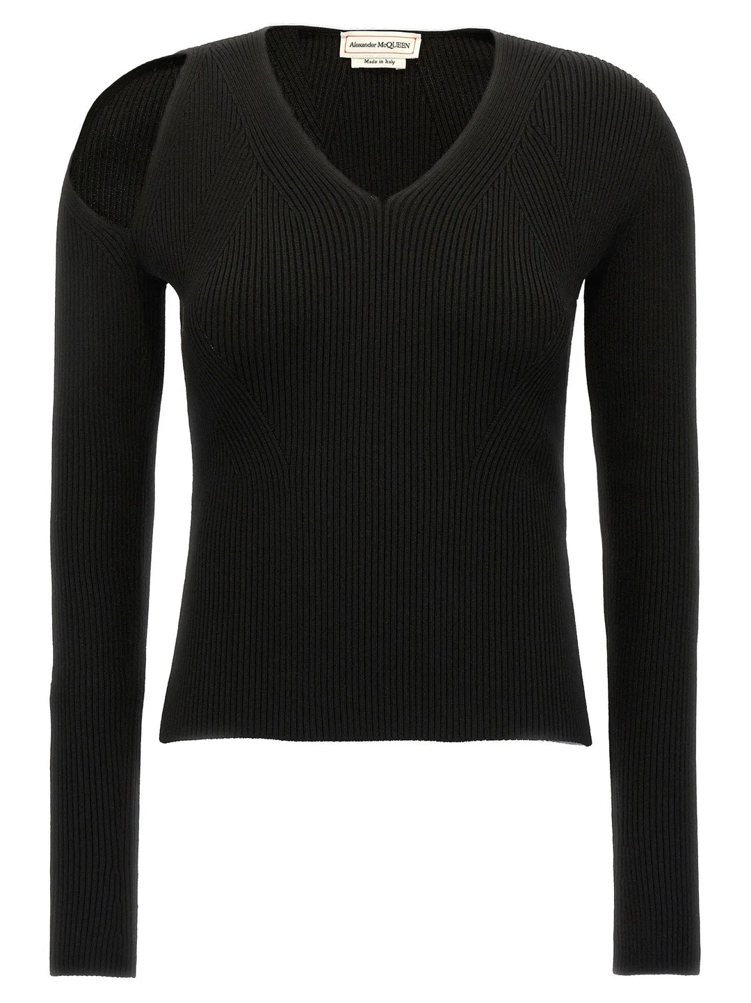 Alexander McQueen Black Wool Cardigan