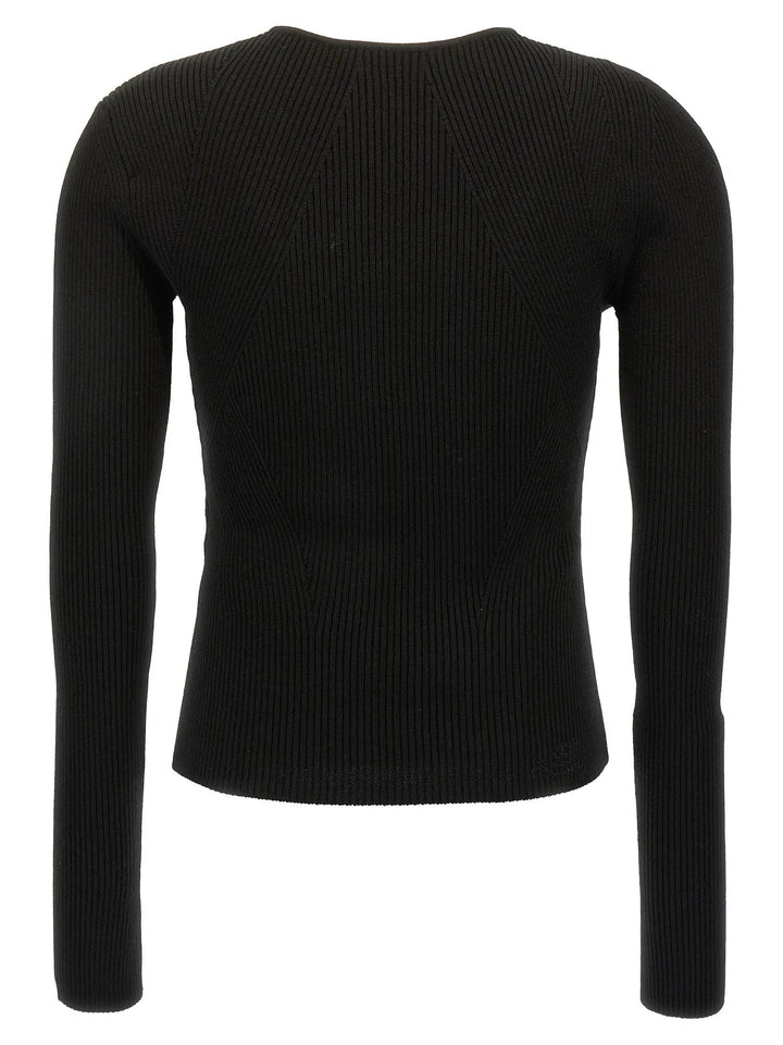 Alexander McQueen Black Wool Cardigan