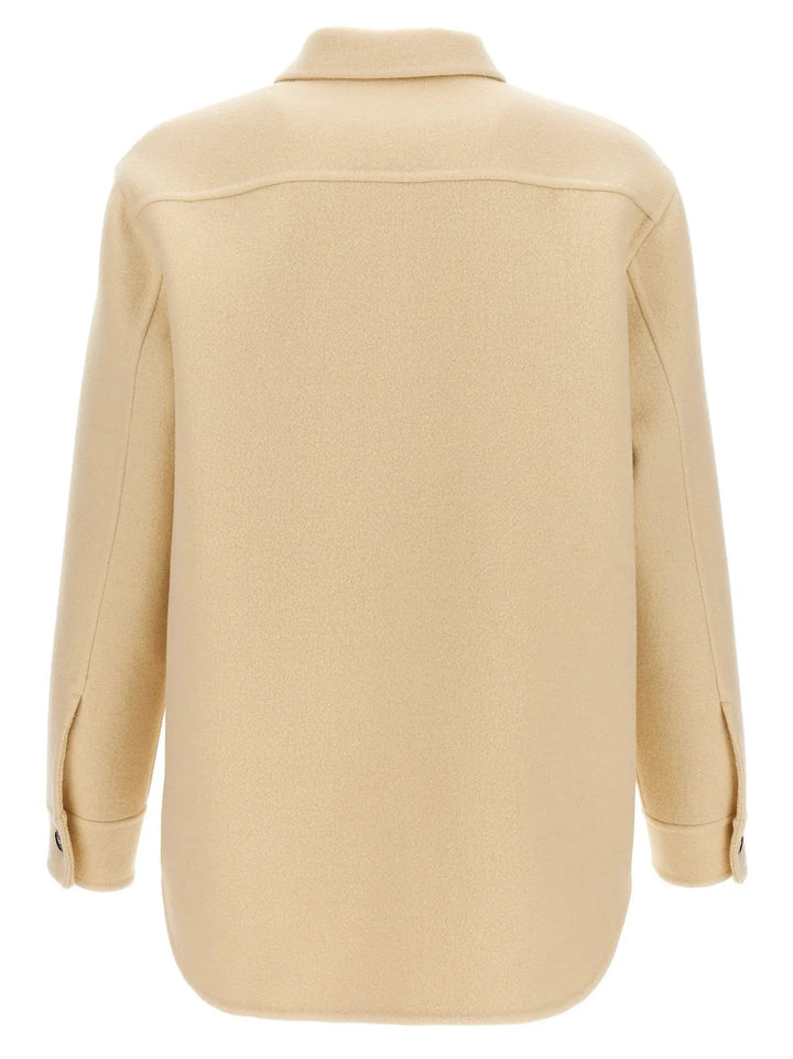 Jil Sander Beige Virgin Wool Coat