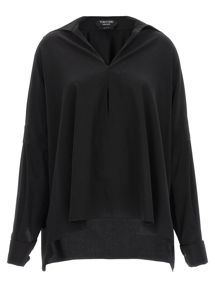 Tom Ford Black Silk Blouse