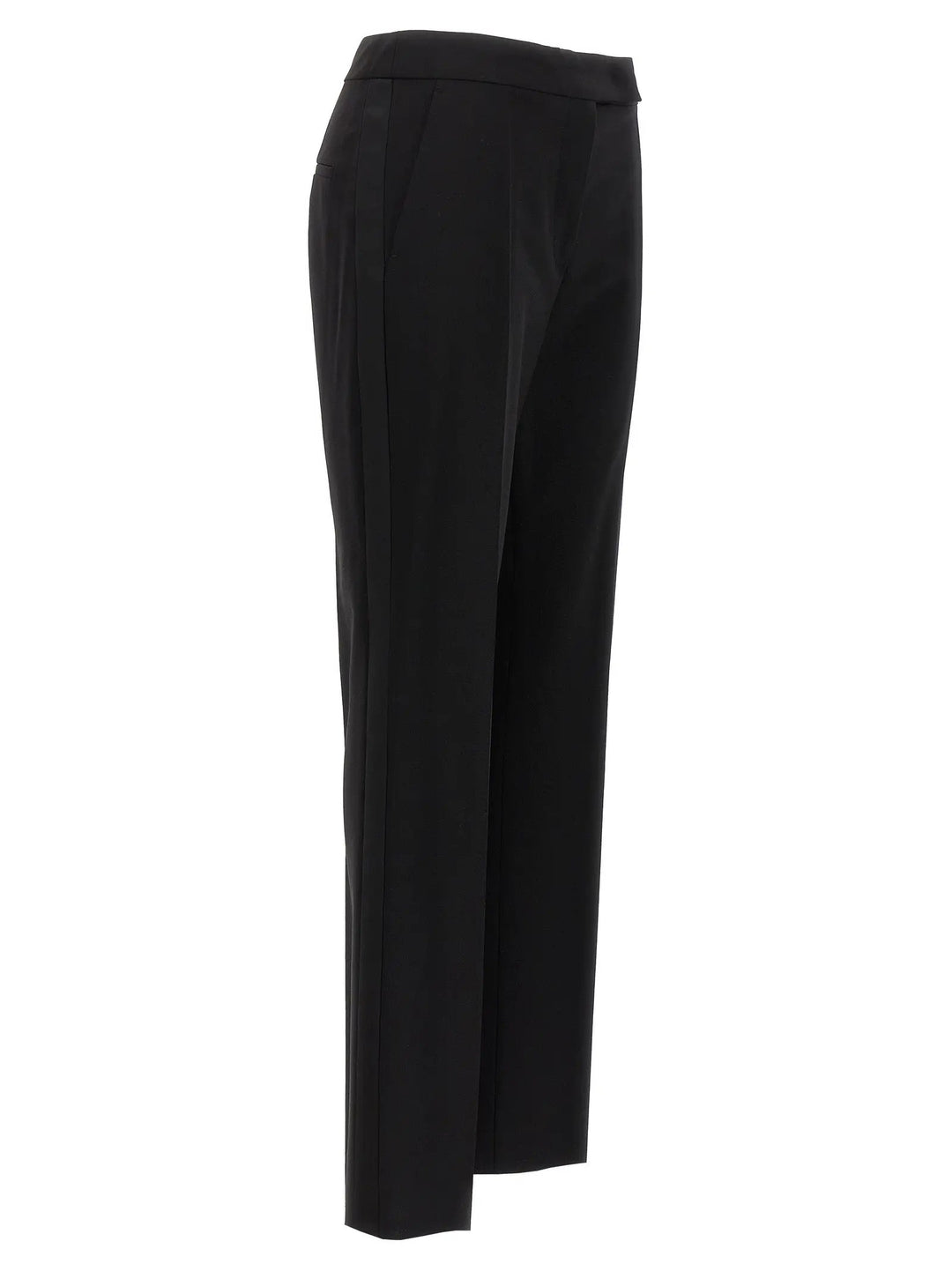 Max Mara Black Virgin Wool Dress Pants