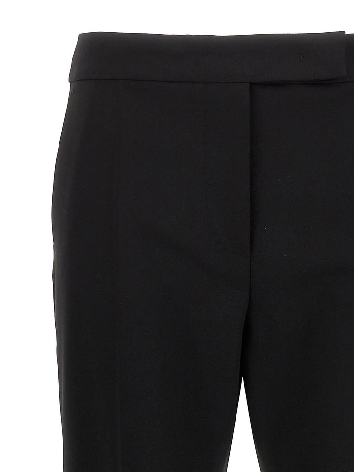 Max Mara Black Virgin Wool Dress Pants