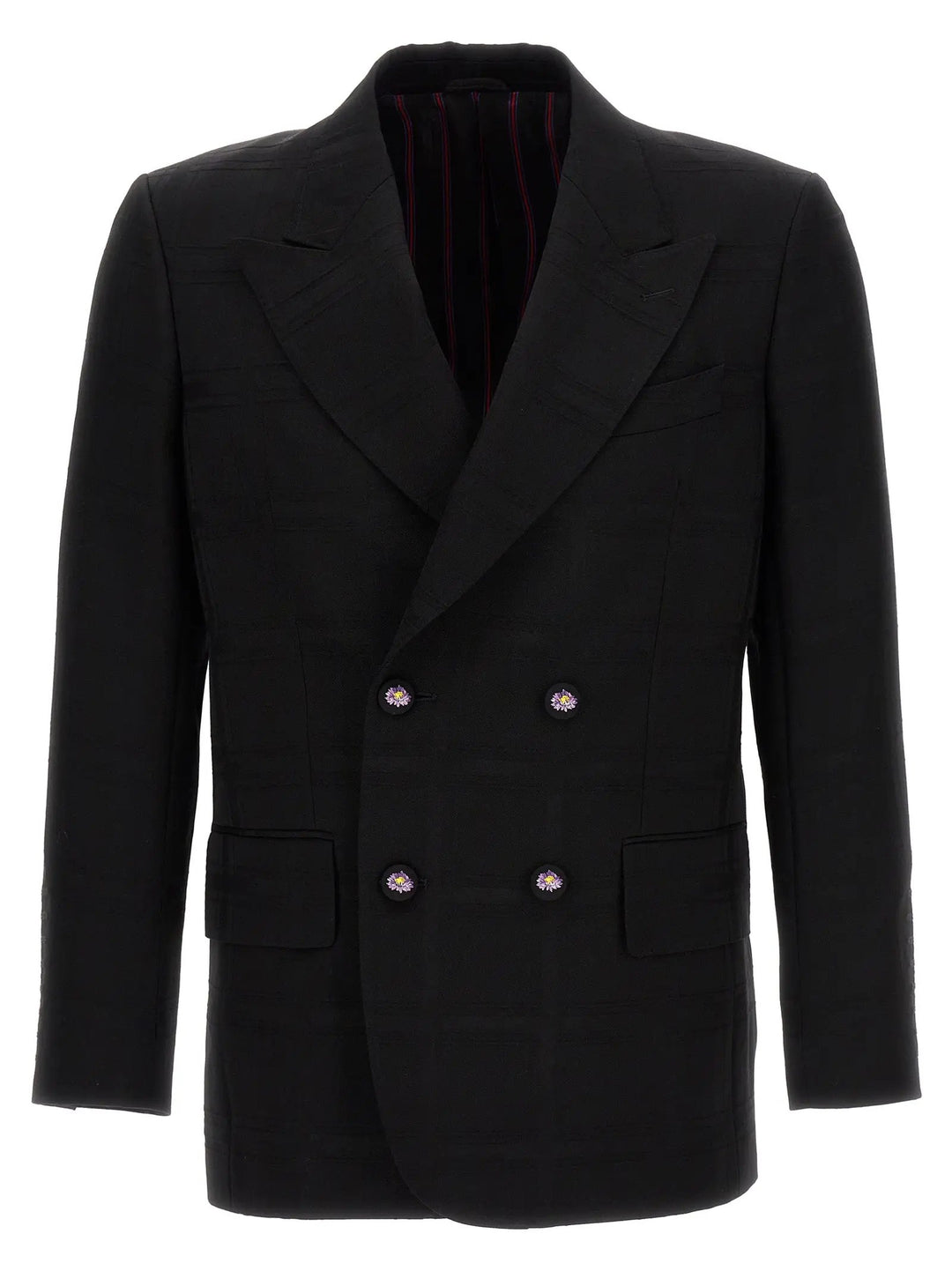Etro Black Virgin Wool Blazer