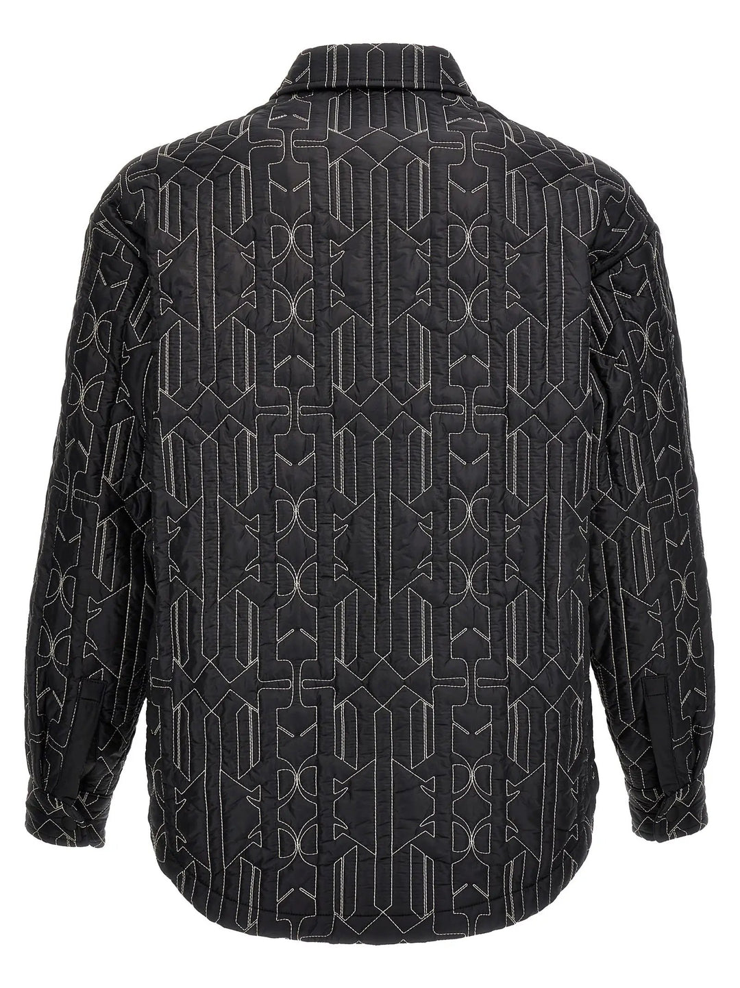 Palm Angels Gray Polyamide Shell Jacket