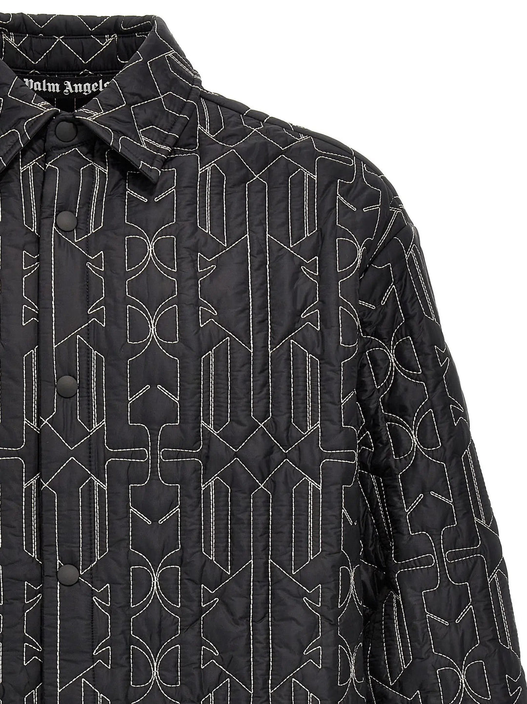 Palm Angels Gray Polyamide Shell Jacket