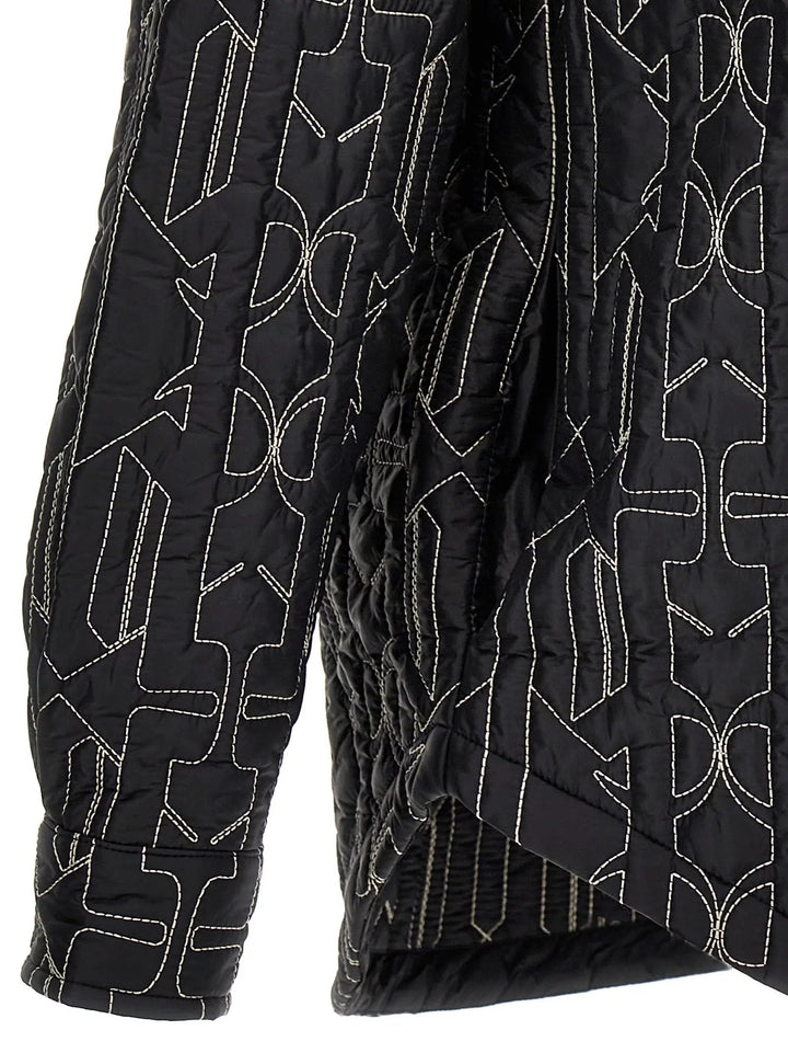Palm Angels Gray Polyamide Shell Jacket