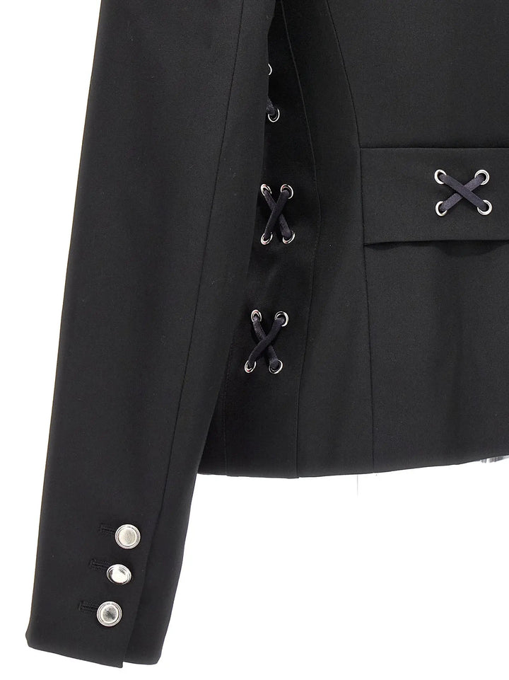 Alessandra Rich Black Wool Blazer