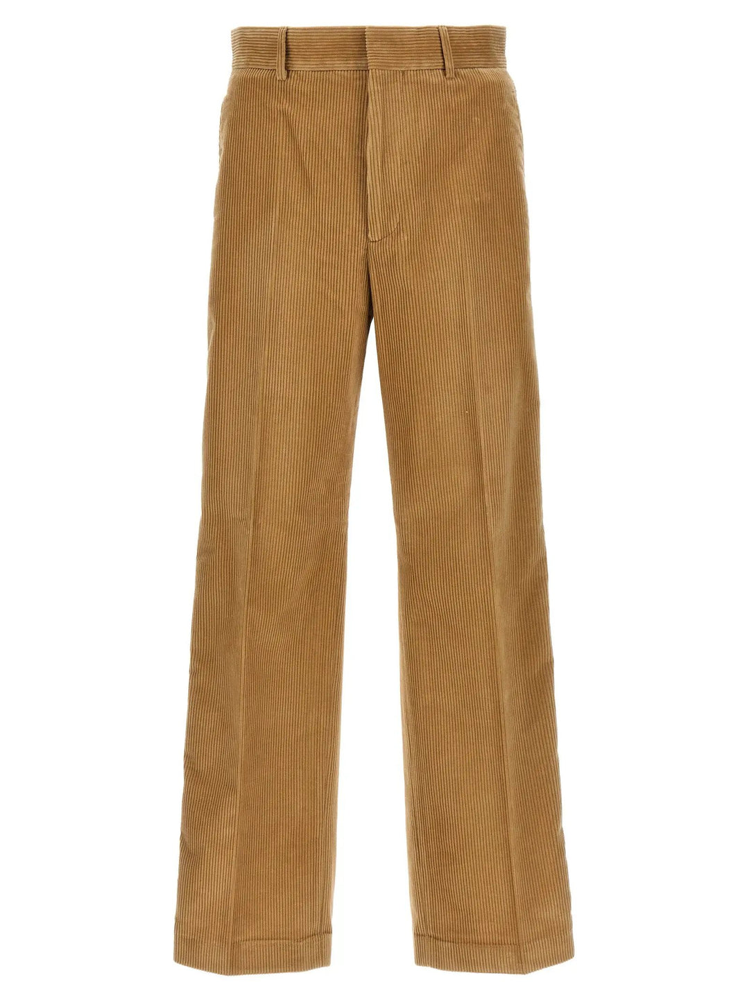 Palm Angels Beige Cotton Casual Pants