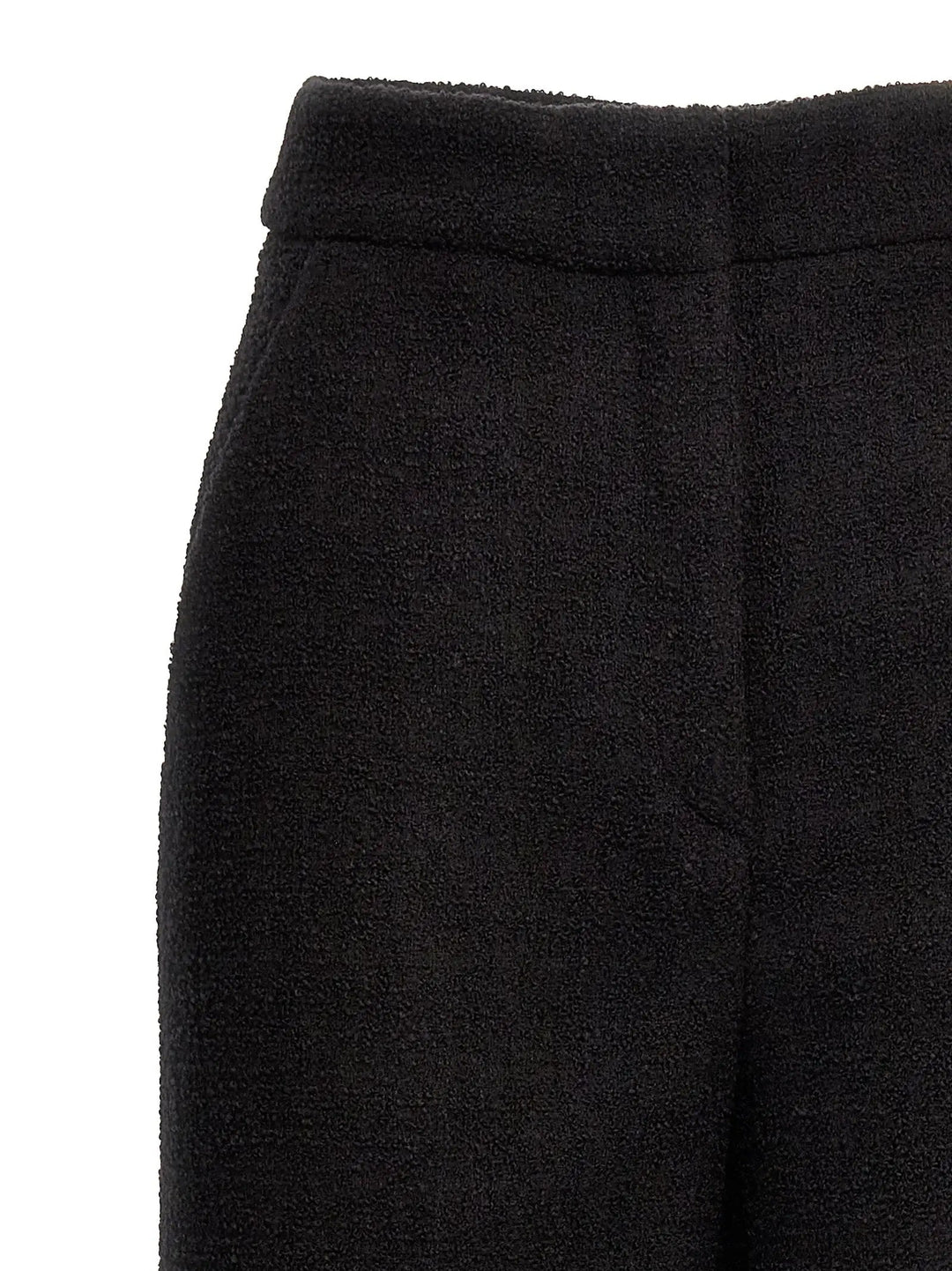 Moschino Black Wool Cropped Pants