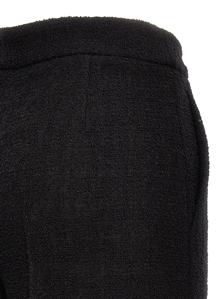 Moschino Black Wool Cropped Pants