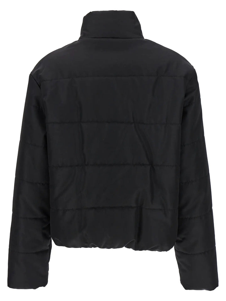 Moschino Black Polyamide Full-Length Jacket