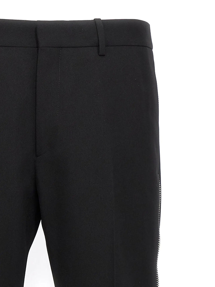Off-White Black Virgin Wool Dress Pants